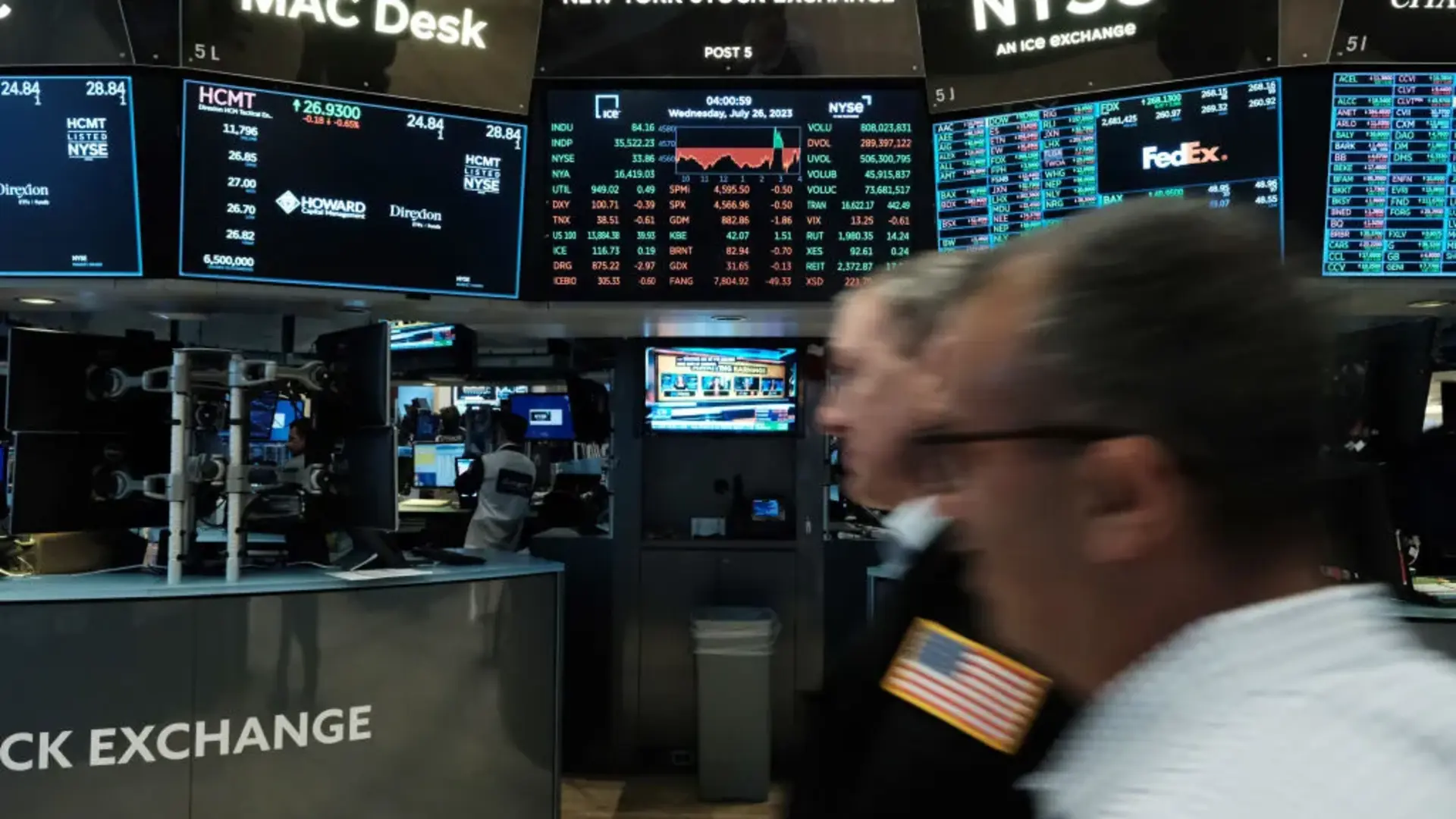 Trading floor at NYSE.